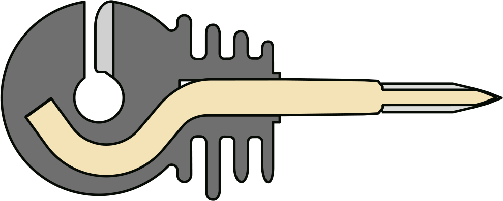 Patura Ringisolator met doorlopende steun houtschroefdraad (Emmer met 150 stuk, incl.inschroefhulp)
