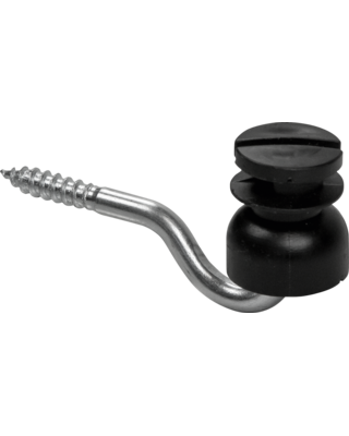 Patura Sleufisolator met houtdraad, 150 stuks, zwart