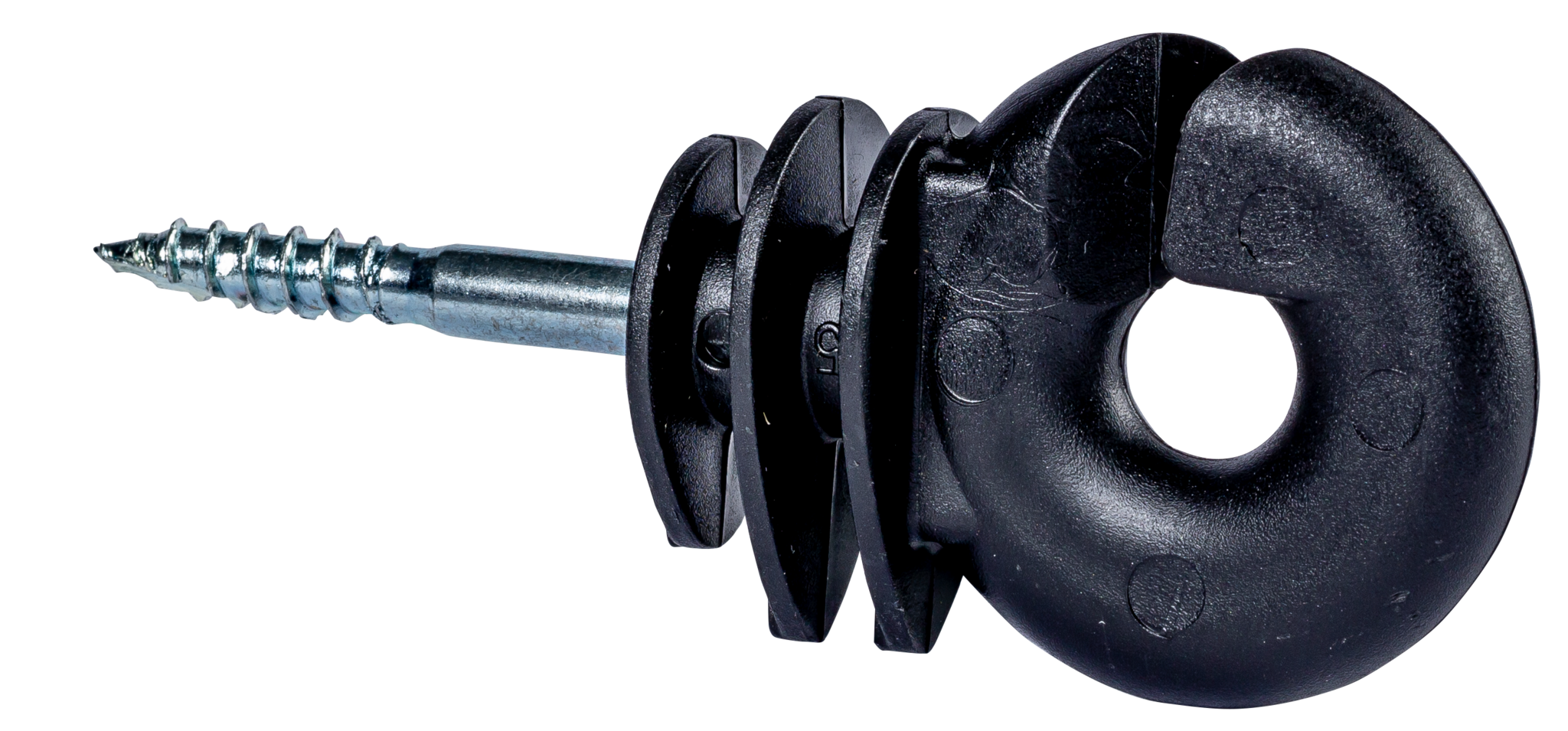 Patura Ringisolator met houtdraadschroefdraad 6 mm schacht, (25 st./pak)