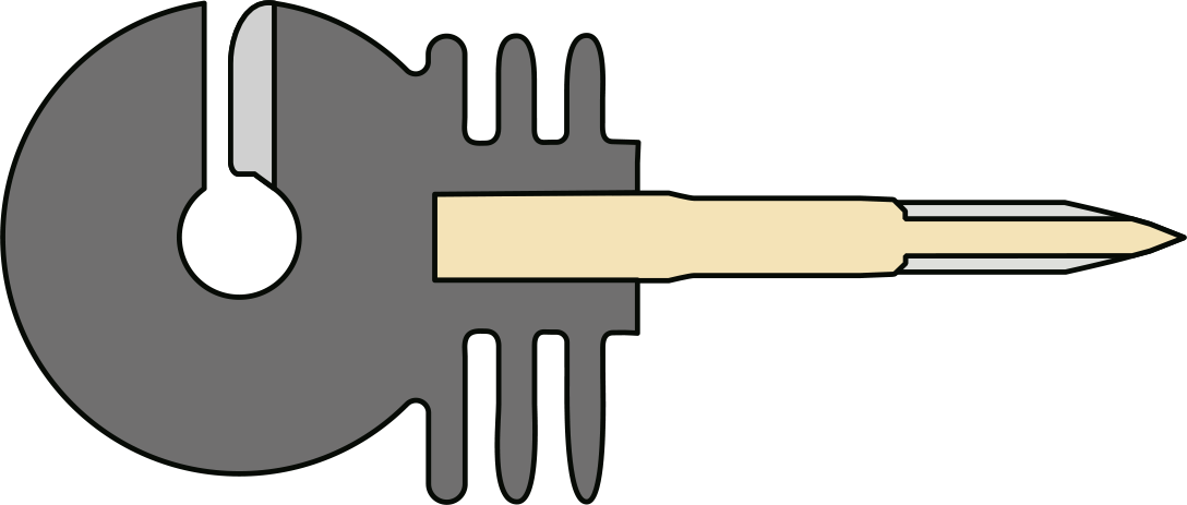Patura Ringisolator met houtdraadschroefdraad 6 mm schacht, (100 st./emmer)