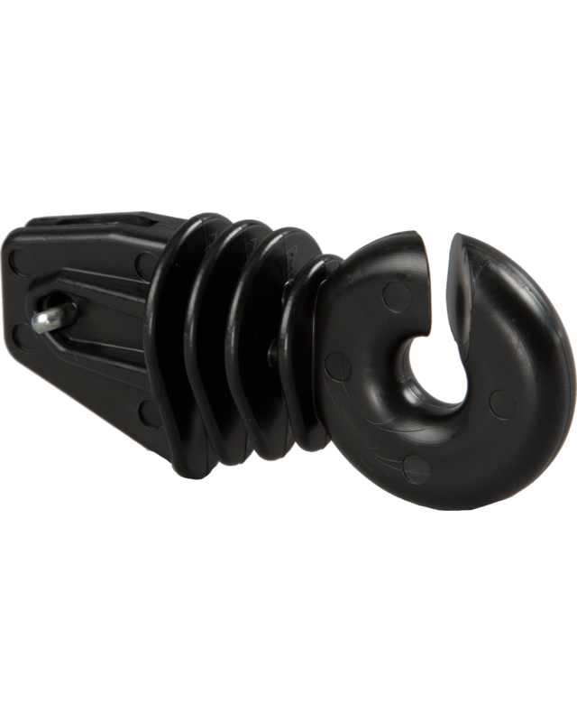 Patura Ringisolator splitpen v. hoekstaalpaal zwart (100 st. Emmer)