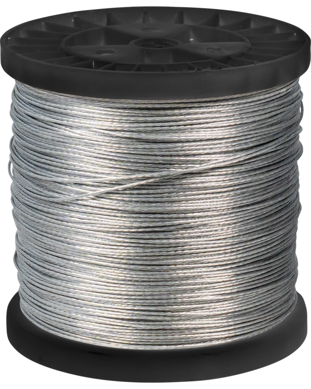 Patura Getwijnd staaldraad 500m op Haspel