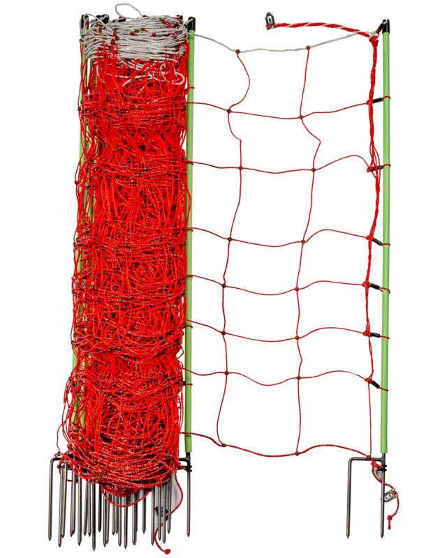 Patura Tornado XL schrikdraadnet, met aardgeleider 90 cm hoog met dubbele punt, 50m