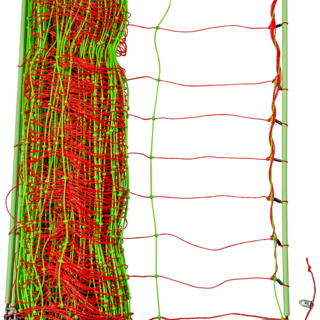 Patura Tornado XL schrikdraadnet combi met aardgeleider, dubbele pin, 50m hoogte 0,90m