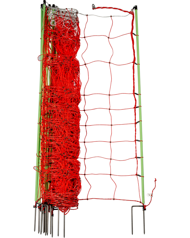 Patura Tornado XL schrikdraadnet, met aardgleider 120 cm hoog, met dubbele punt, 30,6 m