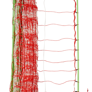 Patura Tornado XL schrikdraadnet met aardgeleider, dubbele pin, 50m hoogte 1,06m