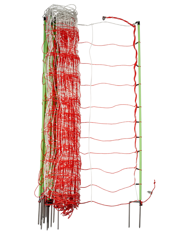 Patura Tornado XL schrikdraadnet, combi, met aardgleider, 120 cm hoog, met dubble punt 30,6 m