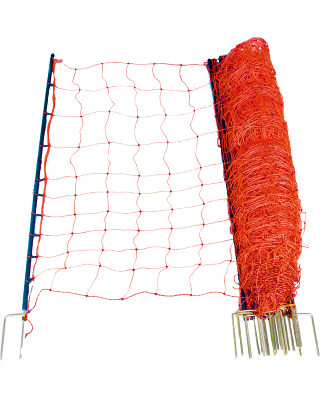 Patura Wolf afweernet 145 cm hoog, met duppele punt, 50 m