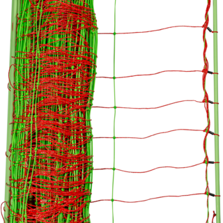 Patura Schrikdraadnet combi, dubbele pin, 50m, hoogte 1,06m