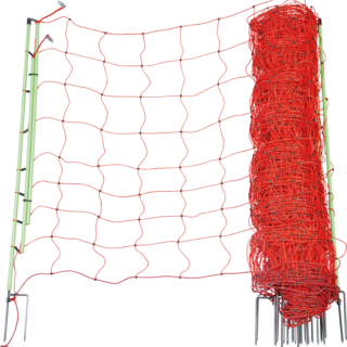 Patura Schrikdraadnet plus-min, dubbele pin, 50m, hoogte 1,06m