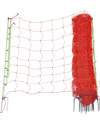 Patura Schrikdraadnet plus-min, dubbele pin, 50m, hoogte 1,06m