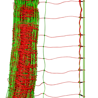 Patura Tornado XL schrikdraadnet combi, dubbele pin, 50m, hoogte 1,06m