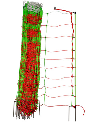 Patura Tornado XL schrikdraadnet combi, dubbele pin, 50m, hoogte 1,06m