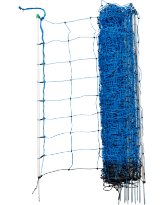 Patura Tornado schrikdraadnet, enkele pin, blauw, 50m, hoogte 1,08m