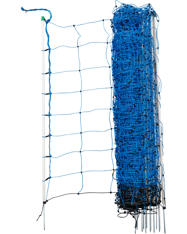 Patura Tornado Electric Fence Netting, blue, 108 cm high, with single spike, 50 m