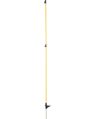 Patura Ovale glasvezelpaal, metalen punt, 1,60m, rasterhoogte 1,35m, 10 stuks