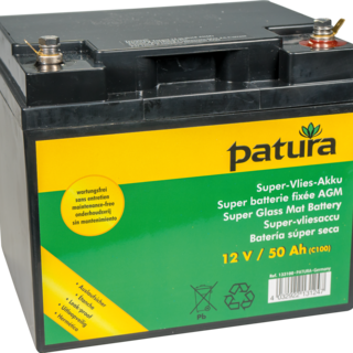 Patura Super-vliesaccu 12V / 50 Ah C100 onderhoudsvrij