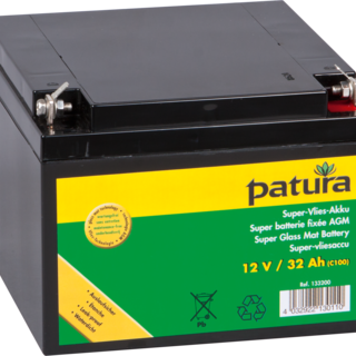 Patura Super-vliesaccu 12V / 32Ah C100 onderhoudsvrij