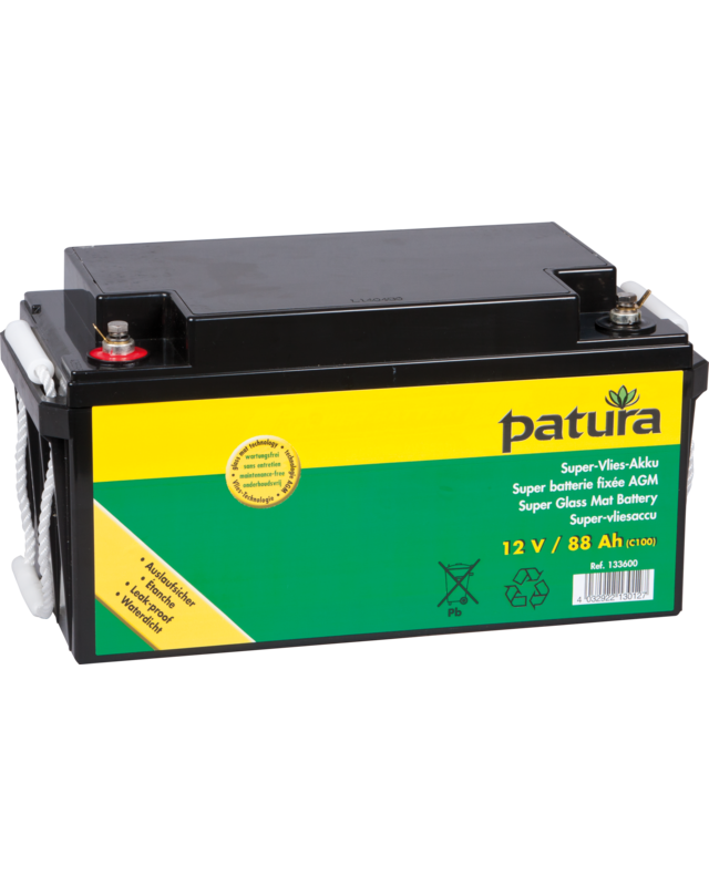 Patura Super-vliesaccu 12V / 88Ah C100 onderhoudsvrij