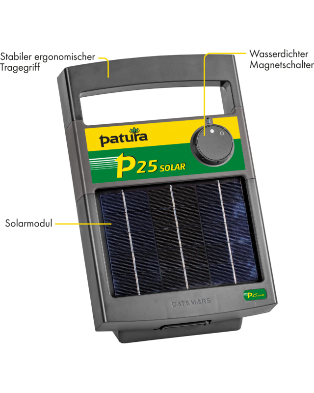 Patura P25 zonnepaneel, schrikdraadapparaat