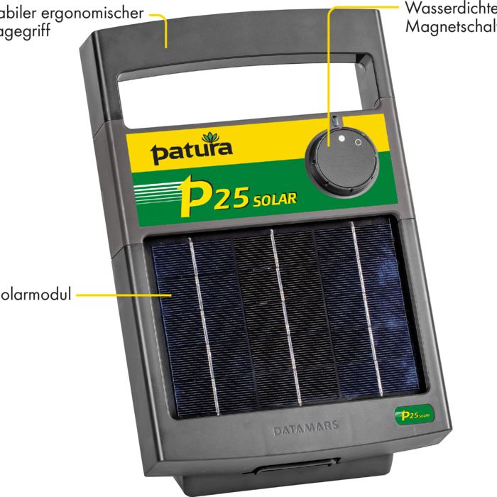 Patura P25 zonnepaneel, schrikdraadapparaat