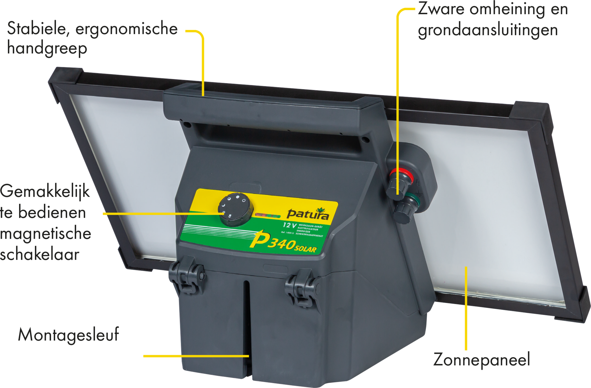 Patura P 340 Zonnepaneel Schrikapparaat