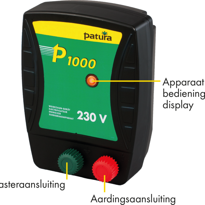 Patura P1000, schrikdraadapparaat voor 230 V stroomaansluiting