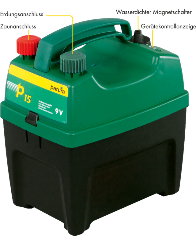 Patura P15, schrikdraadapparaat voor 9 V batterij