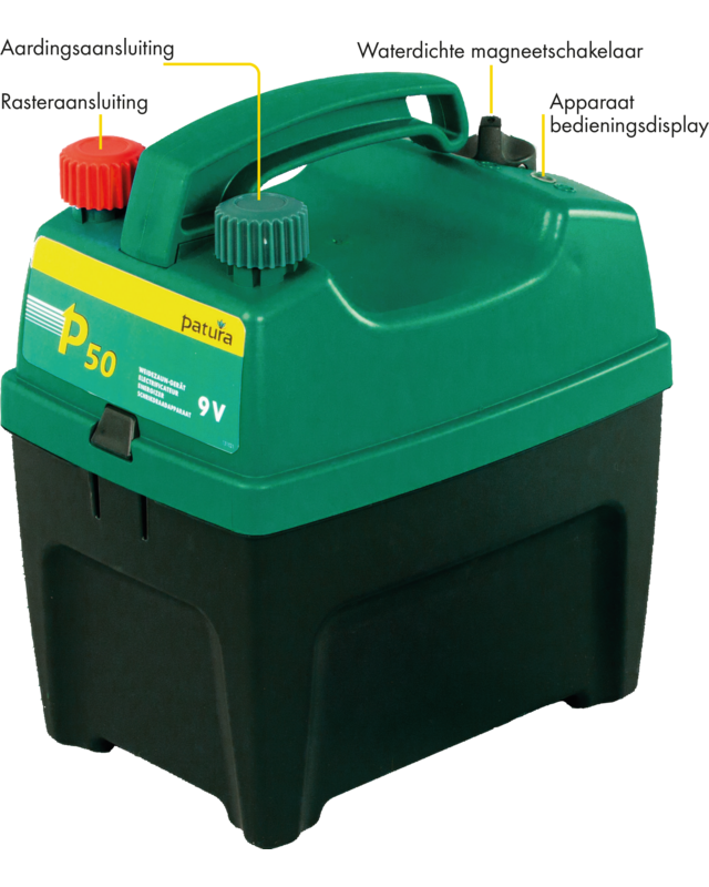 Patura P50, schrikdraadapparaat voor 9 V batterij