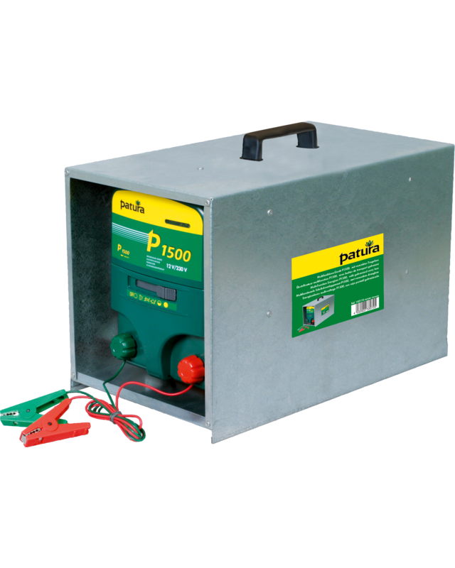 Patura P1500, multifunctionele schrikdapparaat 230V/ 12V met draagbox