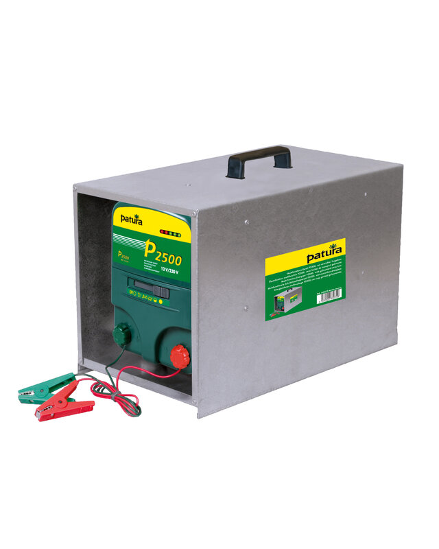 Patura P2500, multifunctionele schrikdapparaat 230V/ 12V met draagbox