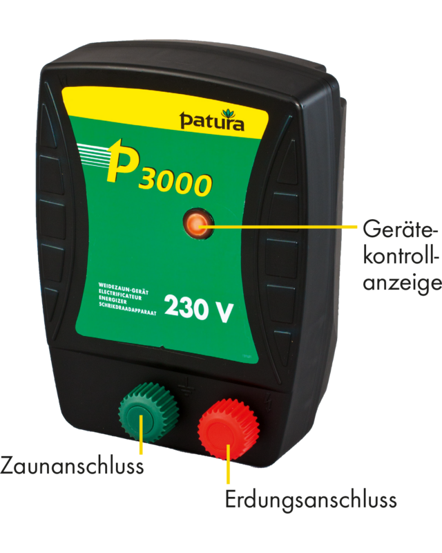 Patura P3000, schrikdraadapparaat voor 230 V stroomaansluiting