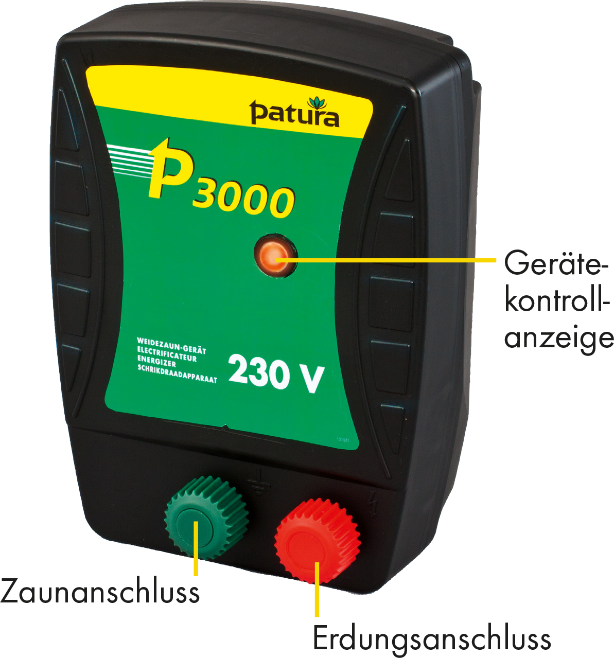 Patura P3000, schrikdraadapparaat voor 230 V stroomaansluiting