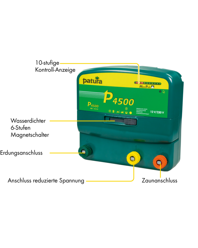 Patura P4500 Schrikdraadapparaat voor 230 V, met MaxiPuls-Technologie