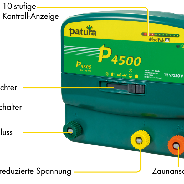 Patura P4500 Schrikdraadapparaat voor 230 V, met MaxiPuls-Technologie