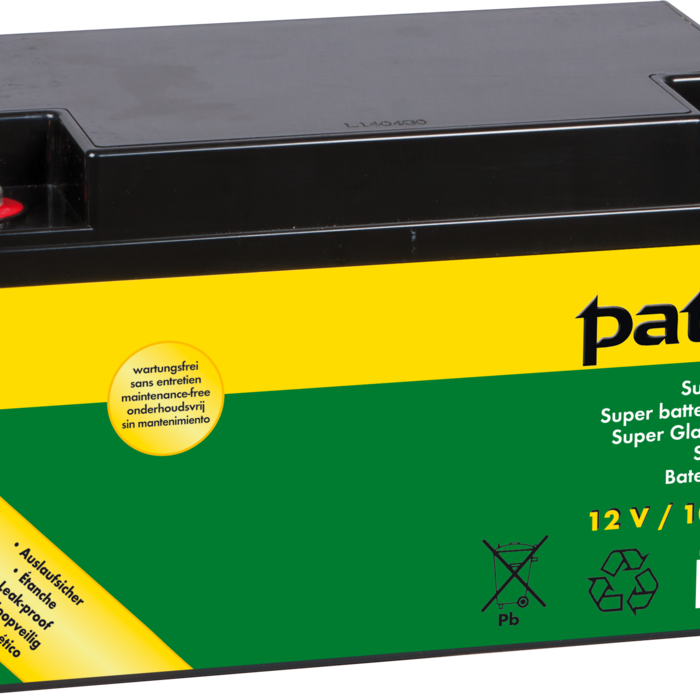 Patura Veiligheidsbox, met P 4600 Schrikdraadapparaat  + zonnepaneel 80 watt + supervlies accu 100 Ah