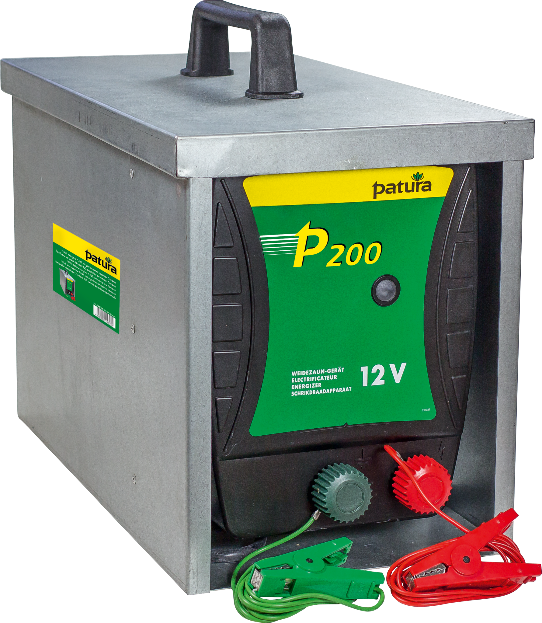 Patura P200, Schrikdraadapparat voor 12V accu met afgesloten draagbox Compact