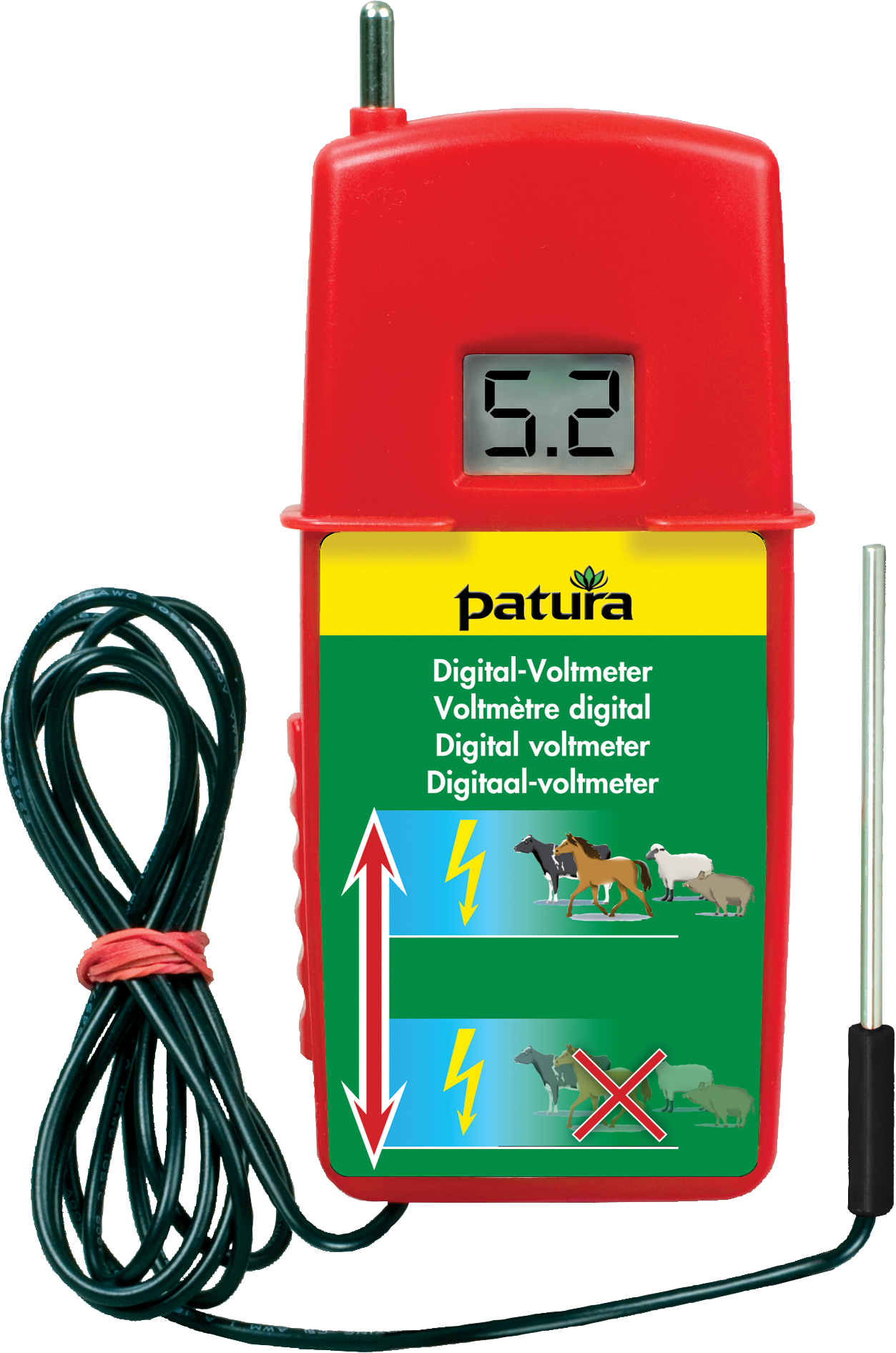 Patura Digitaal voltmeter m. belastingweerstand