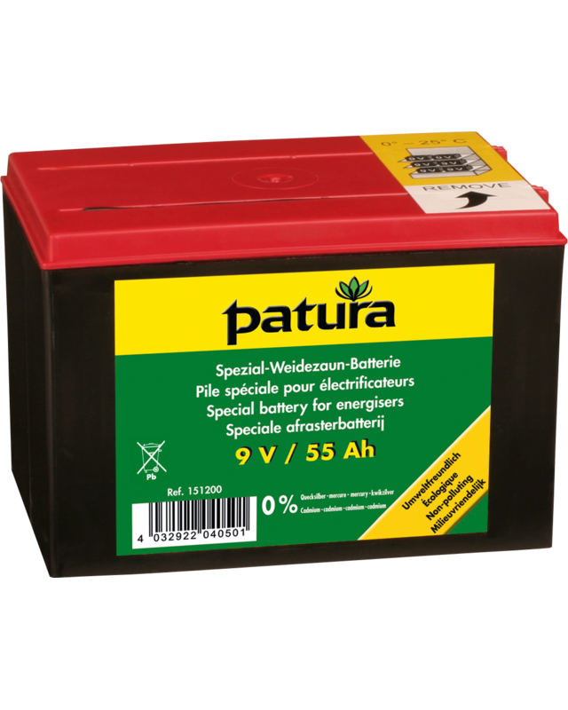 Patura Speciale batterij 9V/55Ah