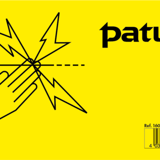 Patura Waarschuwingsbord - elektrische afrastering, aluminium, dubbelzijdig bedrukt