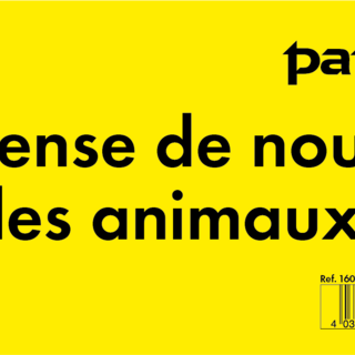 Patura Waarschuwingsbord kunststof  "verboden dieren te voeren" Frans