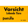 Warnschild "Vorsicht lebende Tiere