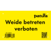 waarschuwingsbord  weide betreden verboten DE