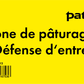 Patura Waarschuwingsbord kunststof  "weide betreden verboden" Frans