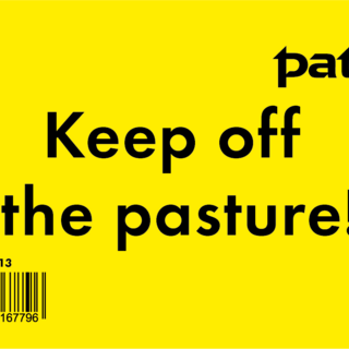 Patura Waarschuwingsbord kunststof  "weide betreden verboden" Engels