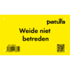 waarschuwingsbord  weide betreden verboten NL