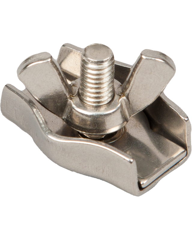 Patura Cordklem r.v.s. met vleugelmoer tot 6 mm  (10 st./pak)