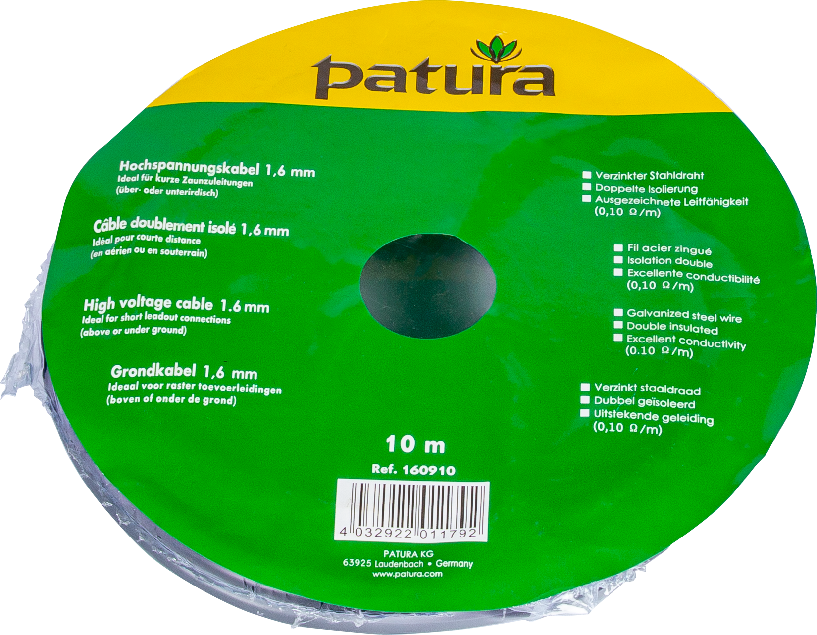 Patura Grondkabel 1,6 mm 10 m bundel