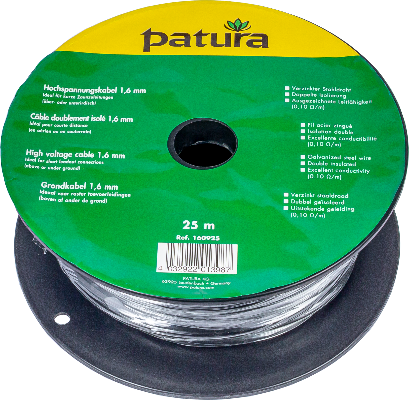 Patura Grondkabel 1,6mm, 25m bundel