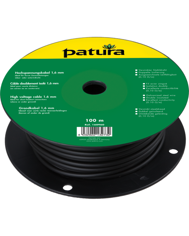 Patura Grondkabel 1,60 mm, 100 m Rol